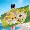 C-Coco-Chan Anime Bath Towel Microfiber Soft Water Absorbing Breathable For Girl Kids Decorative Cartoon Beach Towel