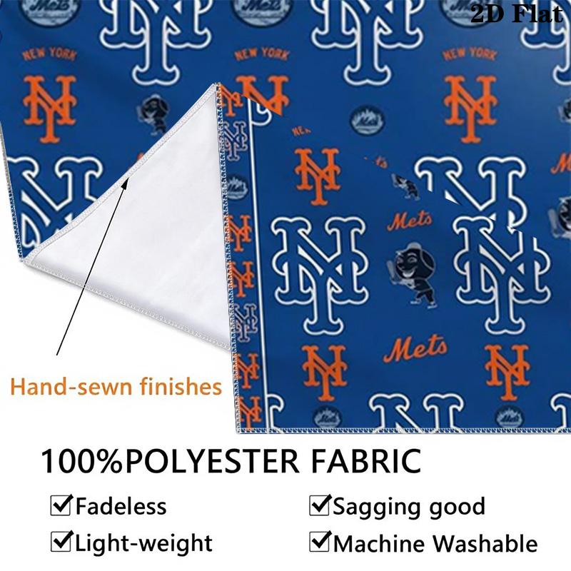 New York Mets Wandteppich Ästhetischer Wandbehang Bedruckter Stoffdecke Dekorative Wandteppiche für Schlafzimmer Wohnzimmer Heimdekoration