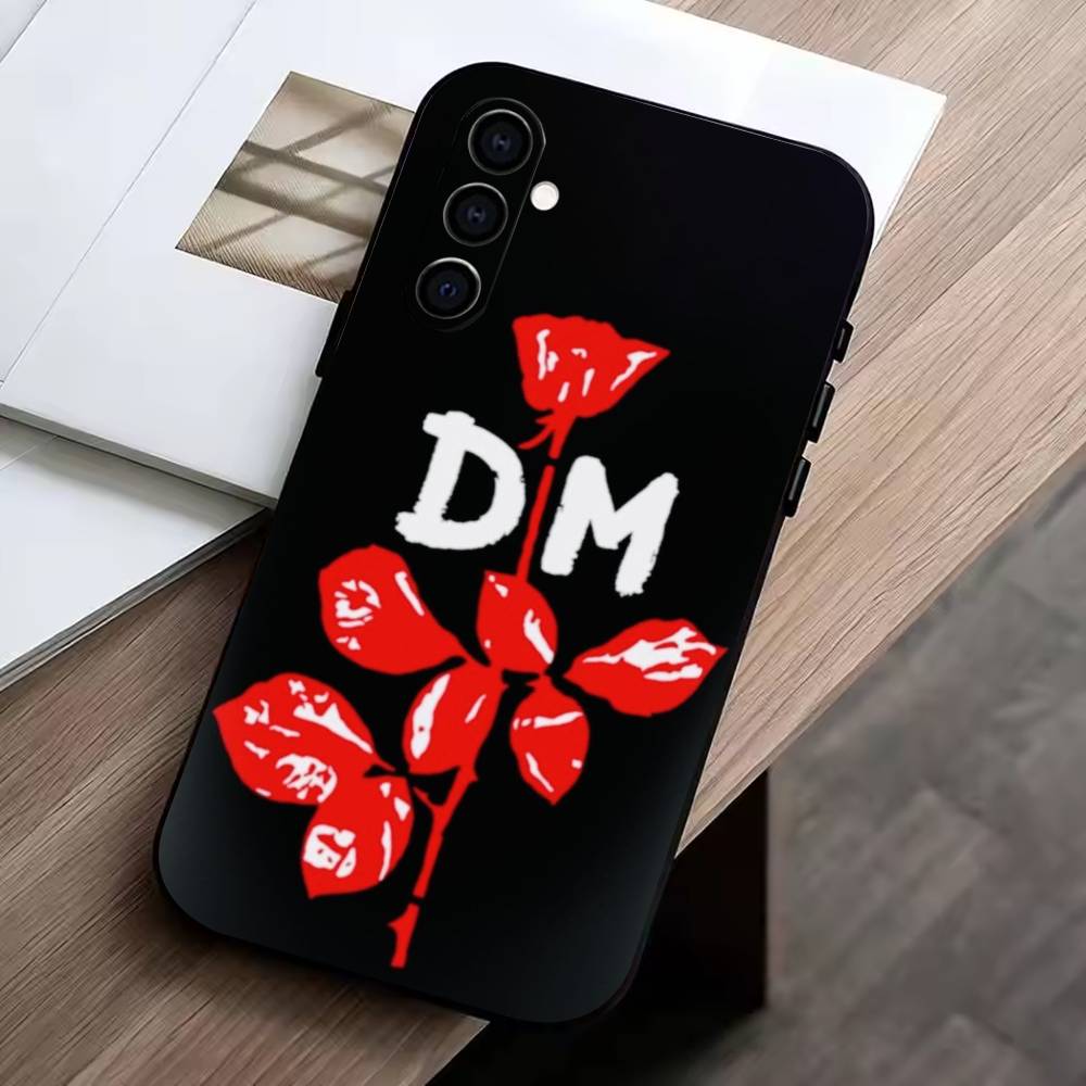 DM-Depech Band Mode Phone Case For Samsung Galaxy A73,A72,A71,A70,A53,A52,A51,Others Soft Black Cover