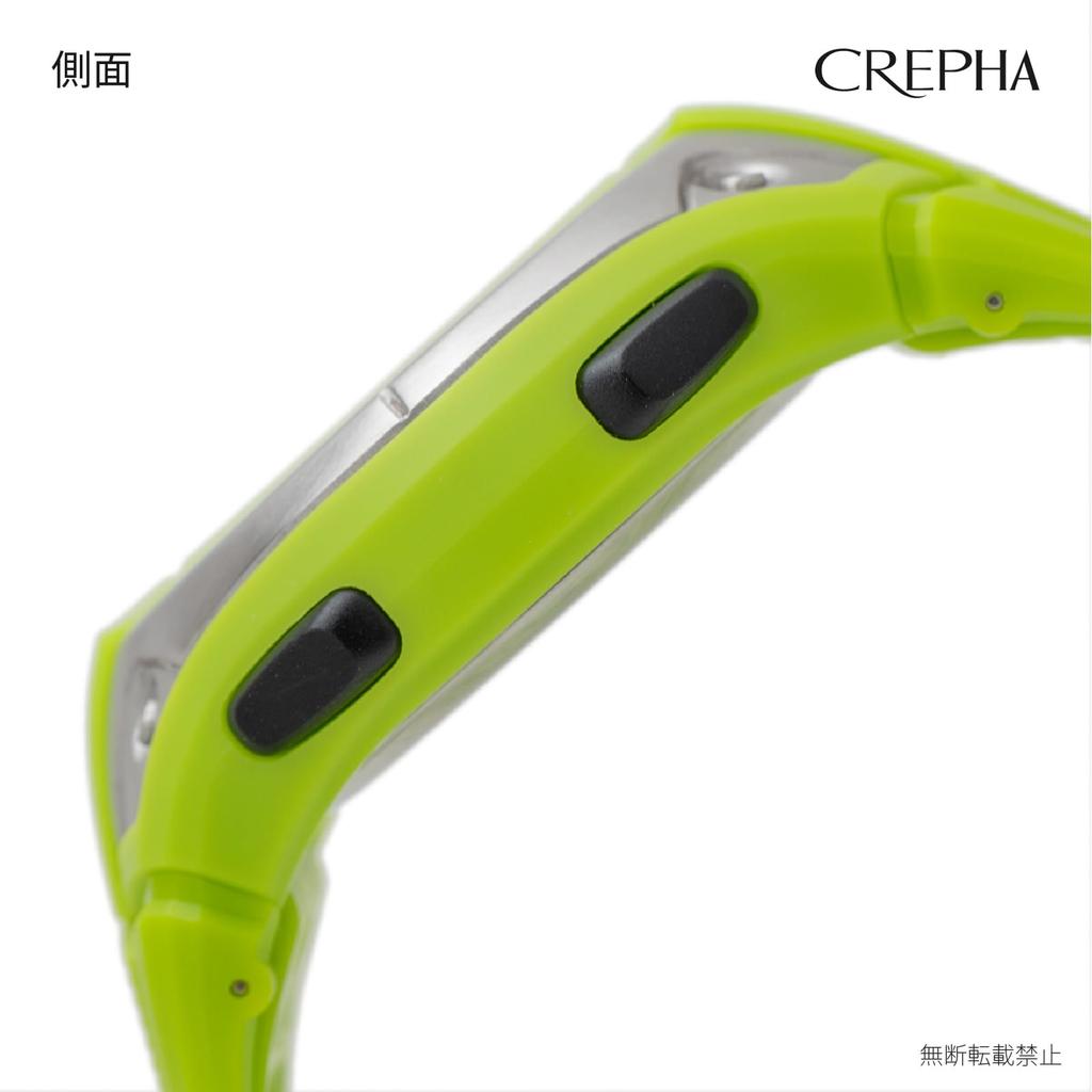 [Klefa] Digital Men's Watch Waterproof Stopwatch Lap Time Measurement Green TS-D033-GN