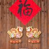 2 Pieces Year Door Stickers Dragon Wall Decals Chinese Decoration for Home Bedroom