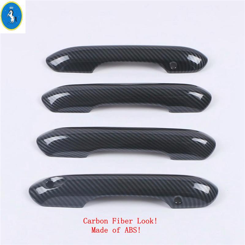 Door Pull Doorknob Handle Catch Grab Cap Cover Trim For Ford Explorer  -  ABS Chrome / Carbon Fiber Look Car Accessories