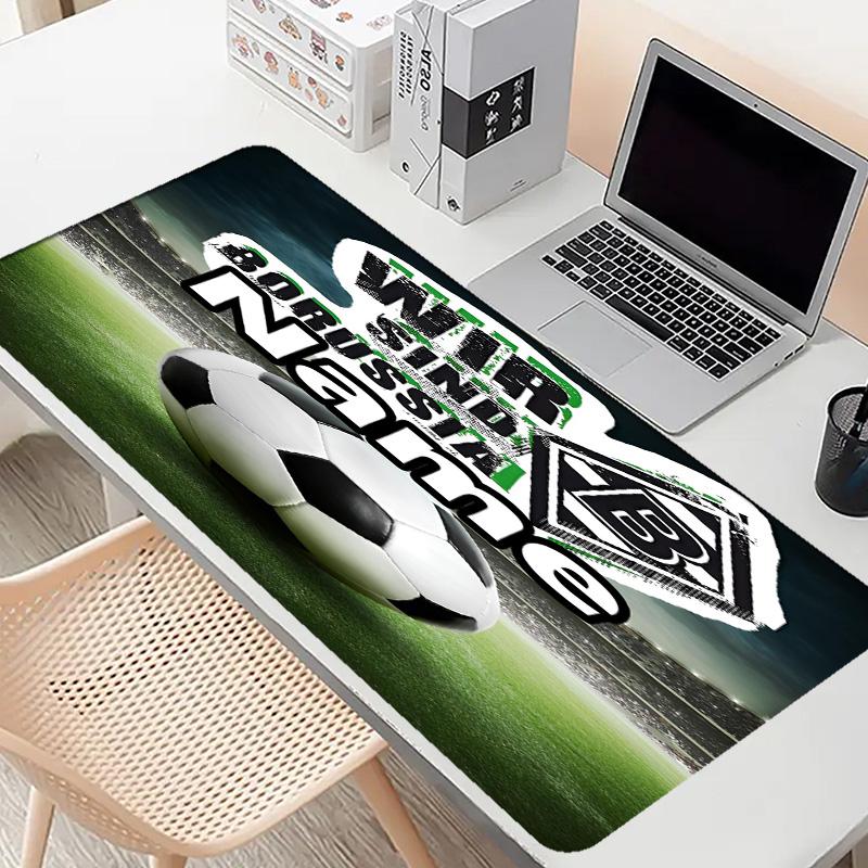 Custom Name Personalized Borussia Monchengladbach Pattern Mousepad, Laptop PC Desk Mat, Decorative Desk Mat for Home Keyboard Pad Gift