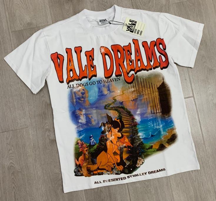 Meichao Vale New Retro Character Print Summer High Street Men and Women Loose Casual Wash Old Short Sleeve T-shirt