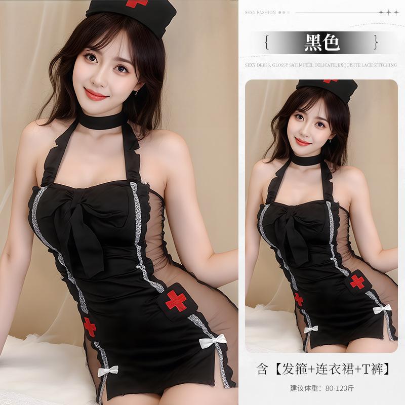 New Sexy Lingerie Pure Desire Nurse Uniform Temptation Pajamas Bed Free Pajamas Plus Size Set