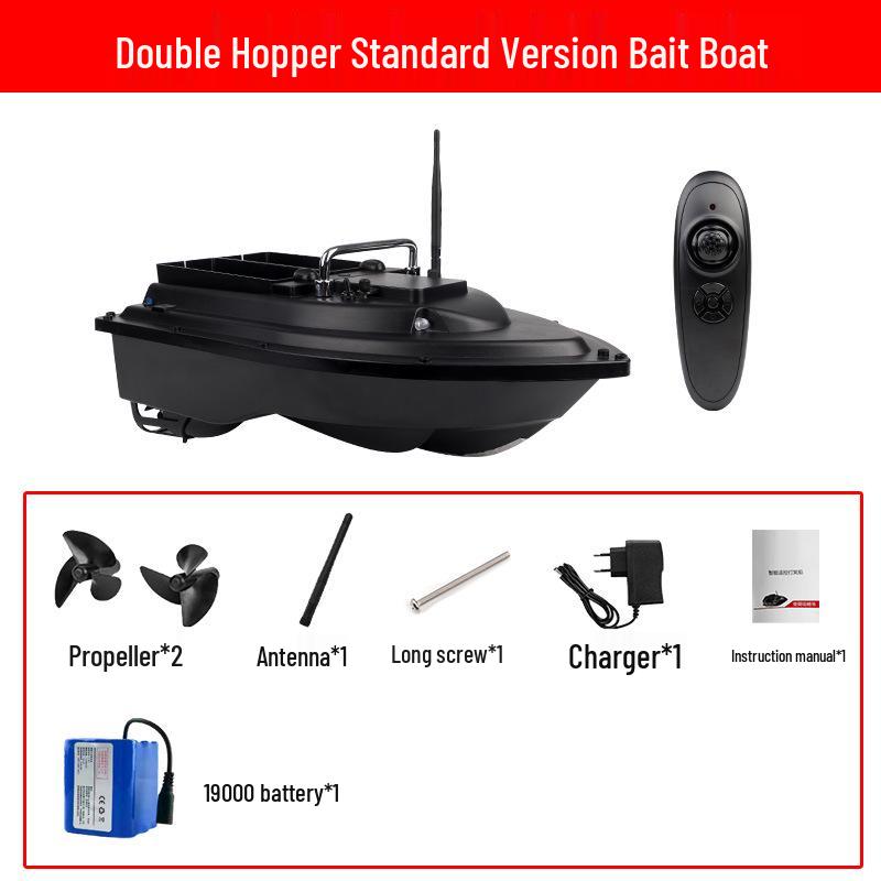 600m GPS Smart Bait Boat with Dual Compartments, Auto-Return, RC Cruise Control, and Hook Release for Fishing