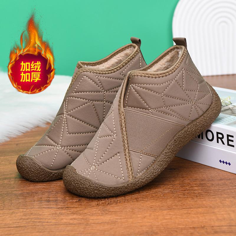 Fashion Women's Cotton Shoes Winter New Plush Warm Women Snow Boots Waterproof Anti Slip Comfort Casual Women Cotton Boots