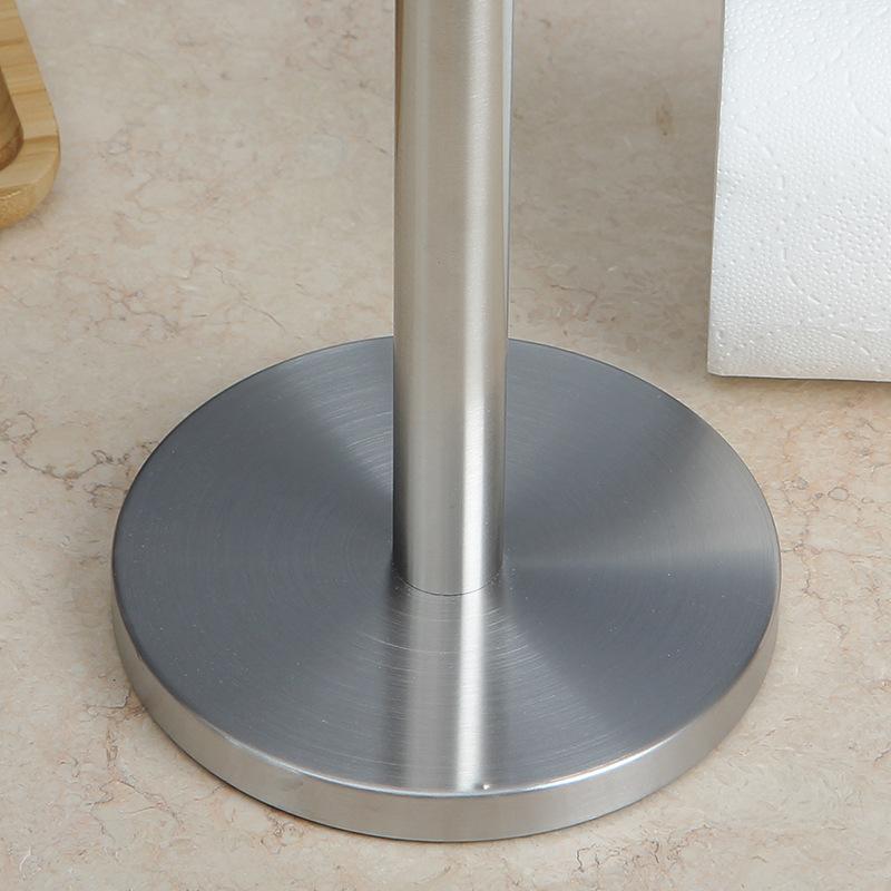 Stainless Steel Stand Paper Towel Holder with Weighted Base Kitchen Roll Holder Paper Towelholder for Kitchen and Bathroom