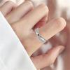 2PCS Simple X-shaped Rings for Women Wedding Engagement Jewelry