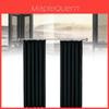 Solid Color Pleat Hook Blackout Curtain With Waterproof Fabric For Living Room And Balcony Privacy
