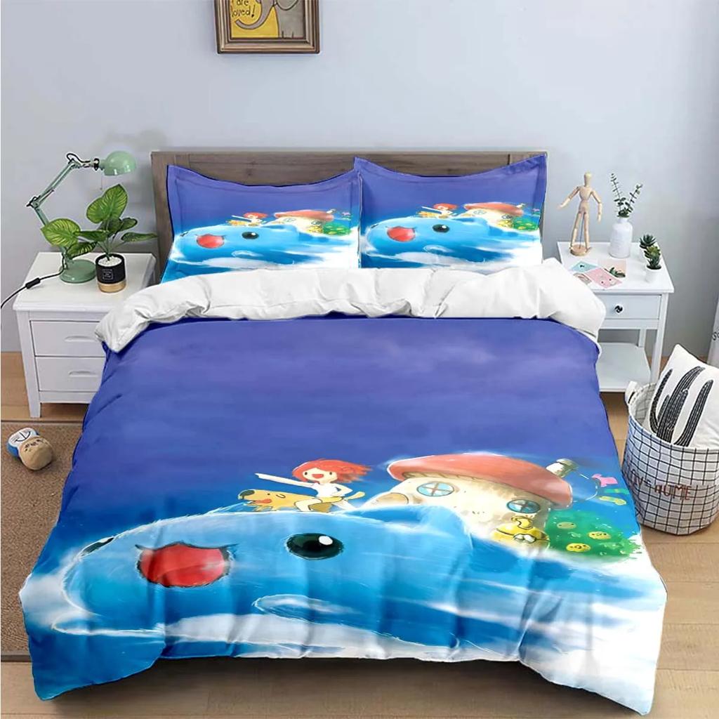 Fashion Cartoon B-Bugcat Capoo Pattern Bedding Set Duvet Cover Comforter Luxury Birthday Gift Bed Supplies