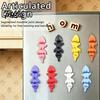 Metal Surface Accessory 1/8Pcs 3D Dragon Refrigerator Magnet, Articulated Magnetic Decoration, Cartoon Magnet Memo Note Photo Holder for Fridge