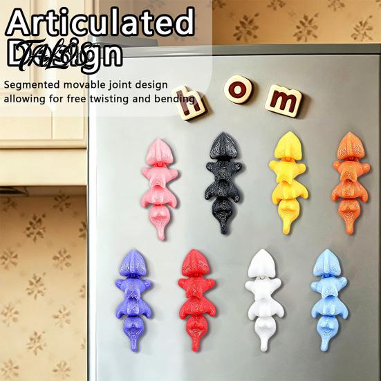 Metal Surface Accessory 1/8Pcs 3D Dragon Refrigerator Magnet, Articulated Magnetic Decoration, Cartoon Magnet Memo Note Photo Holder for Fridge