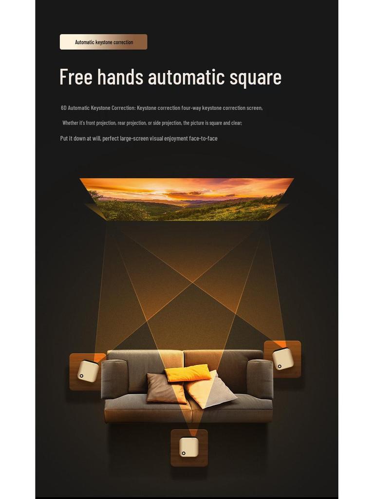 Autofocus Android Smart Projector for Office and Home Meetings