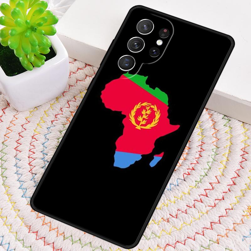 Eritrea Flaggenmuster Handyhülle für Samsung Galaxy note 10 pro S26 Ultra S23 S24 FE S25 S21 S22 PLUS stoßfeste Hülle