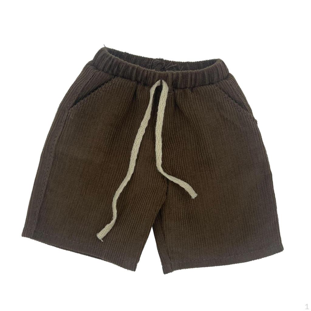 1/12 Male Short Pants, Handmade Doll Clothes Costume, Miniature for 6in Model, Figures