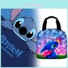 Modern Minimalist Stitch Lunch Bag With Polyester Insulation For School Students And Portable Use