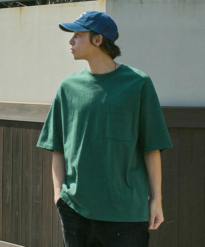 MINIMALPROJECT Robust Heavy Pocket Short Sleeve T-Shirt Mst154 [Green]