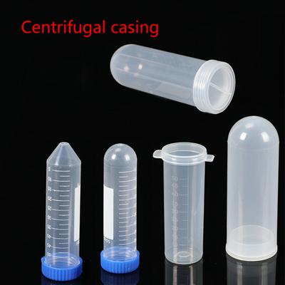 50x/Set Plastic Centrifuge Tubes 50ml Round Bottom Screw Lid Burette Graduated Marks Practical Test Tube for Laboratory