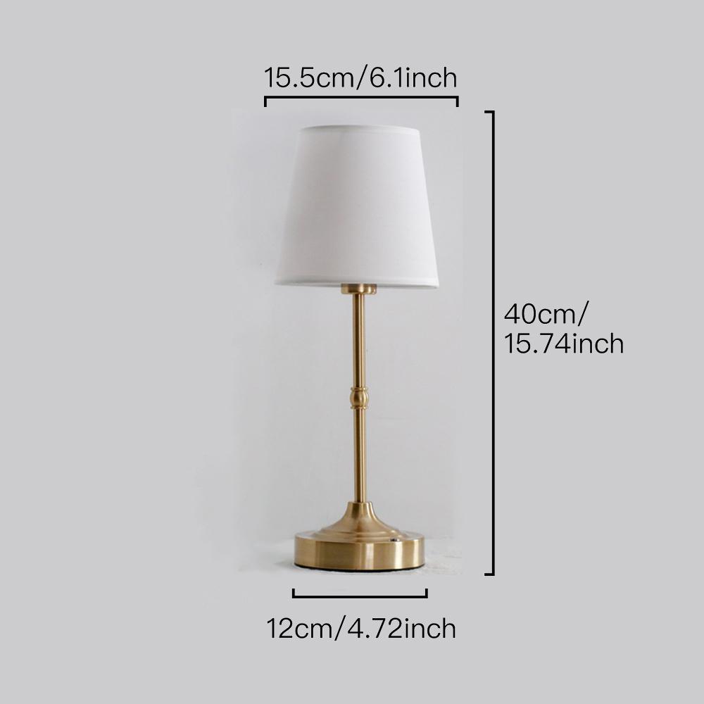 Modern LED CordlessTable Lamp 5200mAh Rechargeable Battery Desk Lamp 3 Level Brightness Light Aluminun for Couple Dinner Coffee