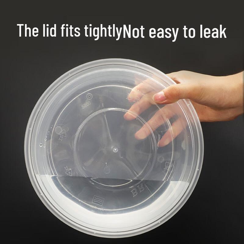 Einweg Runde Takeaway Lebensmittelbehälter mit Deckeln