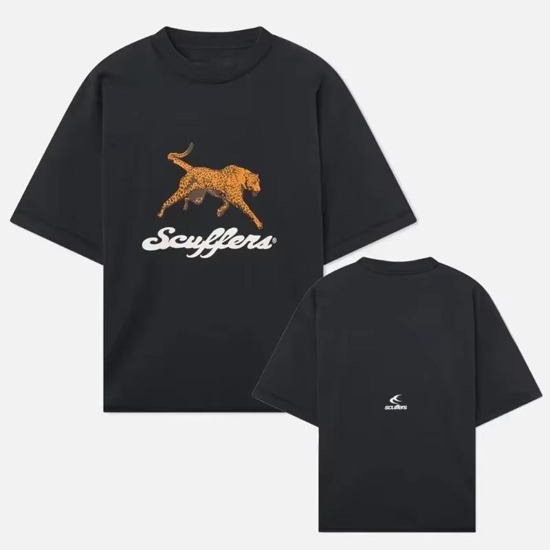 2025 Ameryka Południowa Nowy Modny Nadrukowany Kapcie Męskie i Damskie Wakacje Surfingowe T-shirt Luksusowe Marki Street Krótki Rękaw Unisex Top