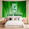 Atlético Nacional (1) Benutzerdefiniertes Namens-Wandteppich Wandbehang Wandteppich Wandkunst Dekor für Schlafzimmer Wohnzimmer