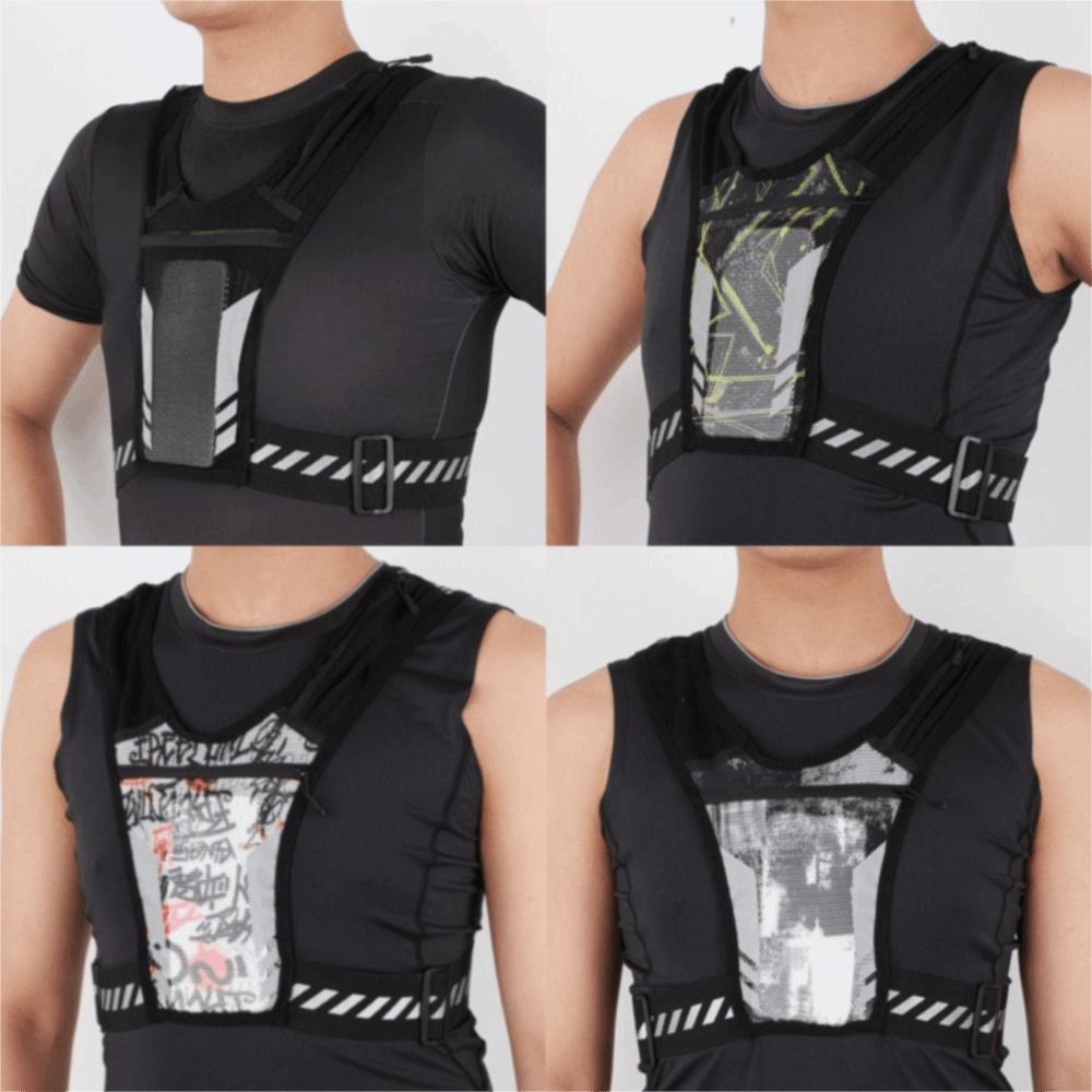 Universal Fit Reflective Running Backpack Mesh Breathable Sport Running Vest Sport Activities