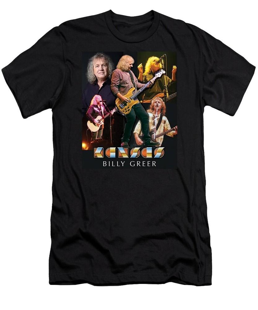 New Kansas Band Rock 70s Billy Greer All size Shirt Color D665 Unisex T-Shirt Graphic Tee M