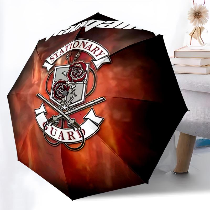 Guardians Honor: Swords United Folding Umbrella Durable Travel Three Folds Sun Umbrella Umbrella
