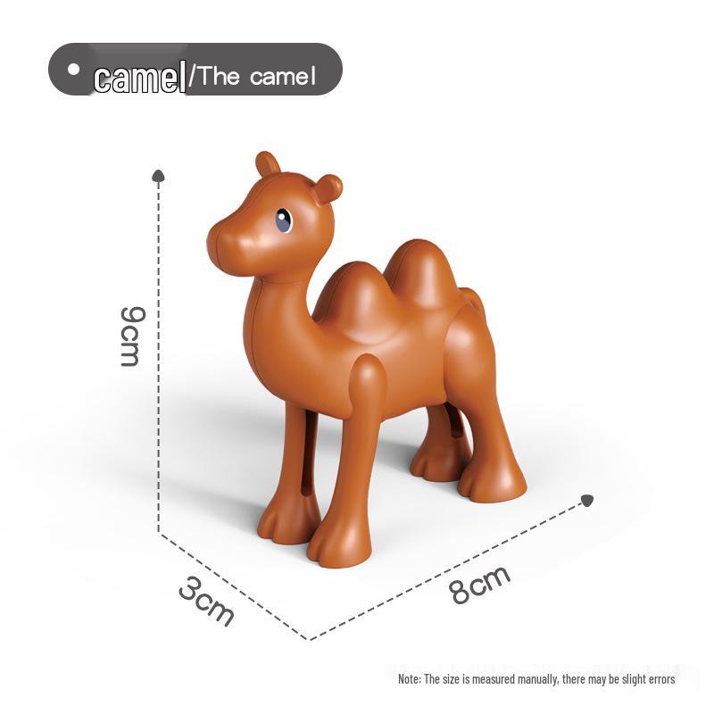 Large Animal Building Blocks: Dinosaur, Tiger, Elephant, Crocodile, Giraffe DIY Educational Toys for Kids