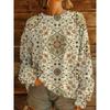 JPNTKY Women's Fashion Casual Long Sleeve O-Neck Blouses & Shirts