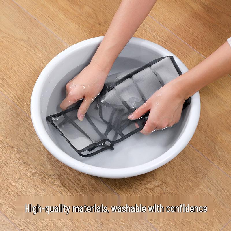  "Transparent Mesh Drawer Organizer for Clothes & Jeans"