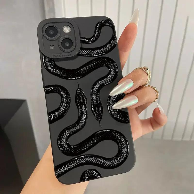 Snake Graphic Phone Case For Samsung Galaxy A16 A56 A35 A55 A34 A54 A33 A53 S25 S24 S23 Ultra S22 Plus S21 FE Note 20 Soft Cover