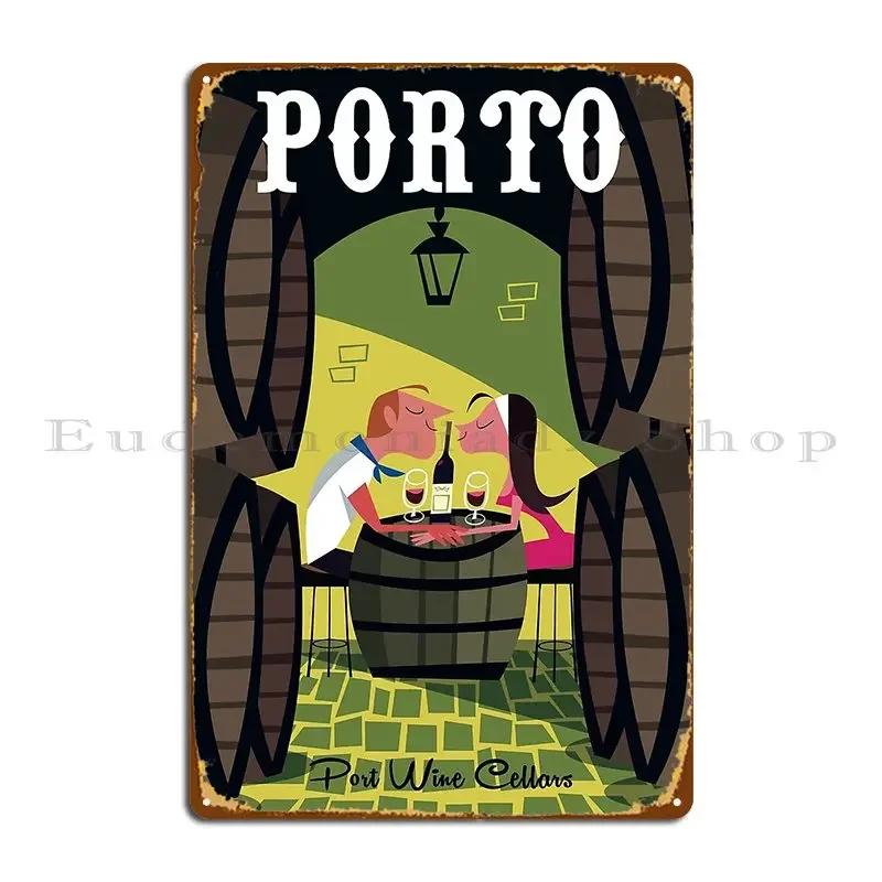 Porto Poster Metal Sign Kitchen Club Cave Iron Party Tin Sign Poster 20x30cm(7.8x11.8inch)
