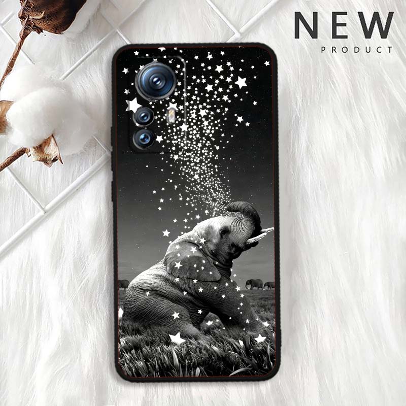 Cartoon Anime Animals For Xiaomi Mi 15 14 13 13T 12 12T 12S 11 11i 11T Pro Ultra Lite 5G Black Soft Phone Case