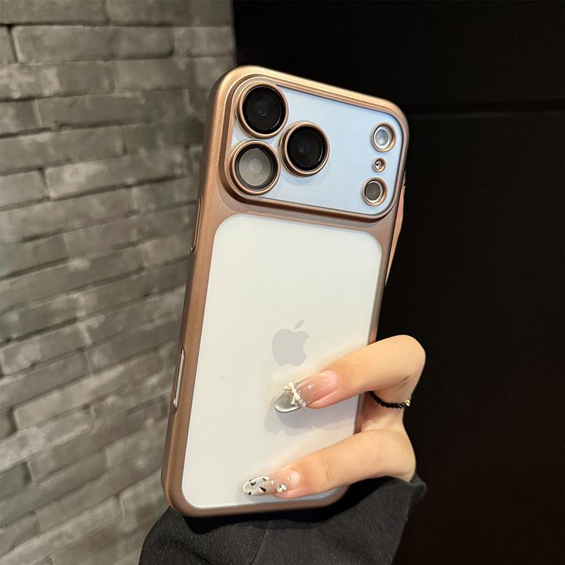 Frosted Thin Original Phone Case For iPhone 17 15 16 14 13 12 Pro Max Air Translucent Shockproof Camera Protection Cover
