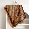 NEW Luxury Winter Cashmere Oil Painting Magnolia Design Scarf Women Warm Pashmina Blanket Poncho Scarves Female Elegance Shawl