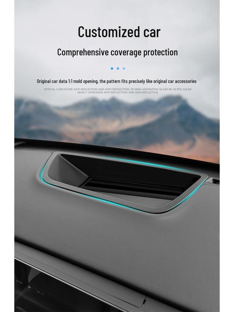 Blue Mountain Curved HUD Protector Dust Cover for 23-24 Wey Model Car Dashboard