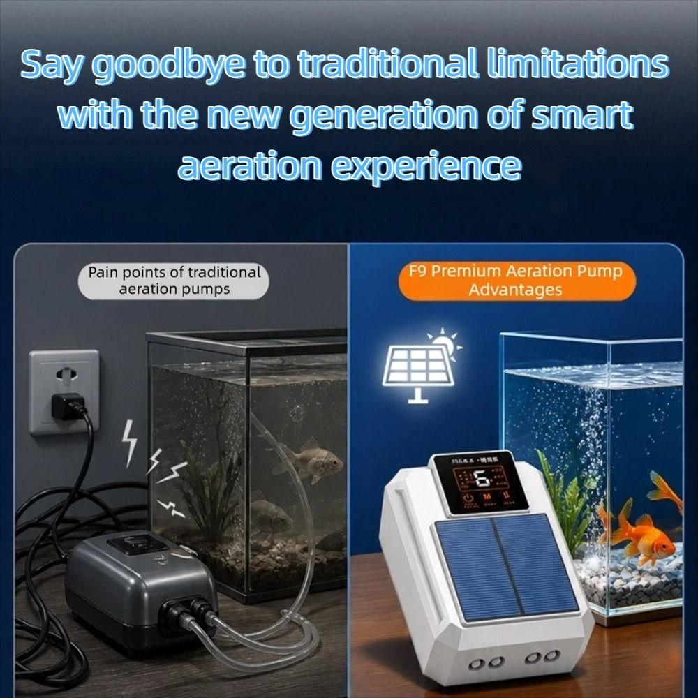 Super Silent Fish Tank Aerator Large Air Volume Aquarium Air Pump Power Outage Use