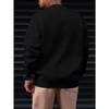 Men's Fashion Creative Design Gradient Cat Print Sports Casual All-match Long Sleeve Round Neck Black Sweatshirt
