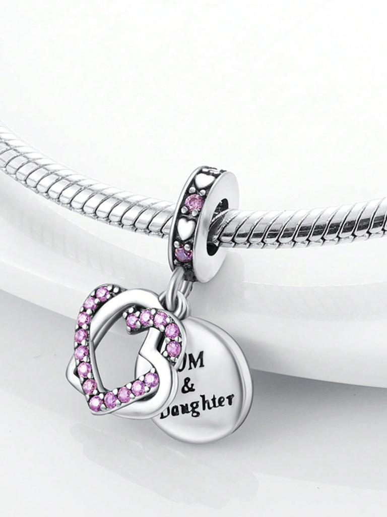 Charms Plata Little Girl Rabbit Bow Beads Charm Copper Plated Fit Charms Copper Original Bracelet For Jewelry Making Diy Charm