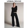UR Women's Retro Casual Wide-Leg Denim Pants