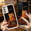 Phone Case: 2D Flat Samsung Galaxy A34 A35 M05 M06 S20 S22 S21 FE Plus 5G Layered Case, Cats In Different Fur Colors, Christmas and Halloween Gifts