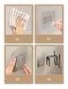 Wall Mounted Slipper Rack Space Aluminum Shoe Rack Space Saving Shoe Drying Shelf Slipper Hook Home Shoe Storage Organizer
