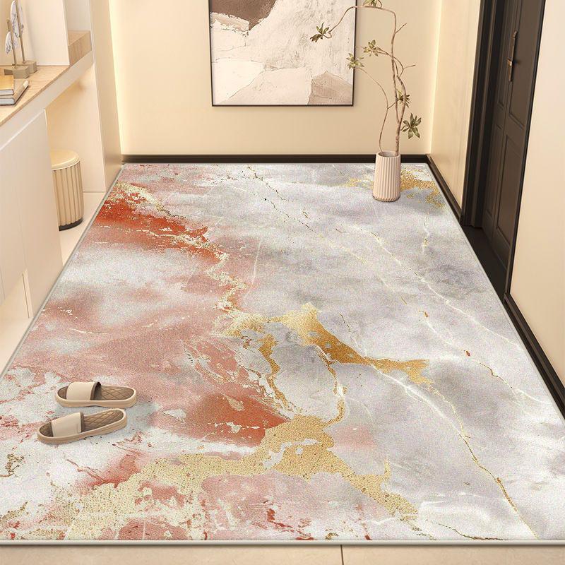 Mramorový styl Obývací pokoj Světlo Luxusní koberec Velký rozměr Protiskluzový Dekorace ložnice Koberec Snadno čistitelný Podložka pod konferenční stolky Měkký Pratelný