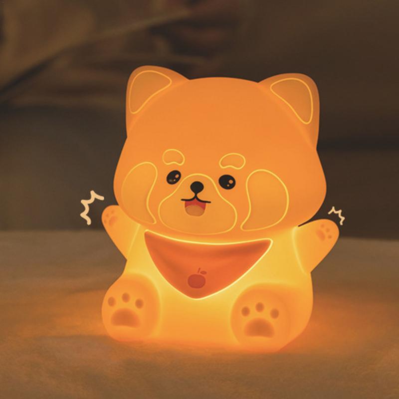 

Silicone Night Light For Kids Safe Adjustable Cute Lamp With Raccoon Design Home Decor Products Novelty Lighting For Travel China Mainland