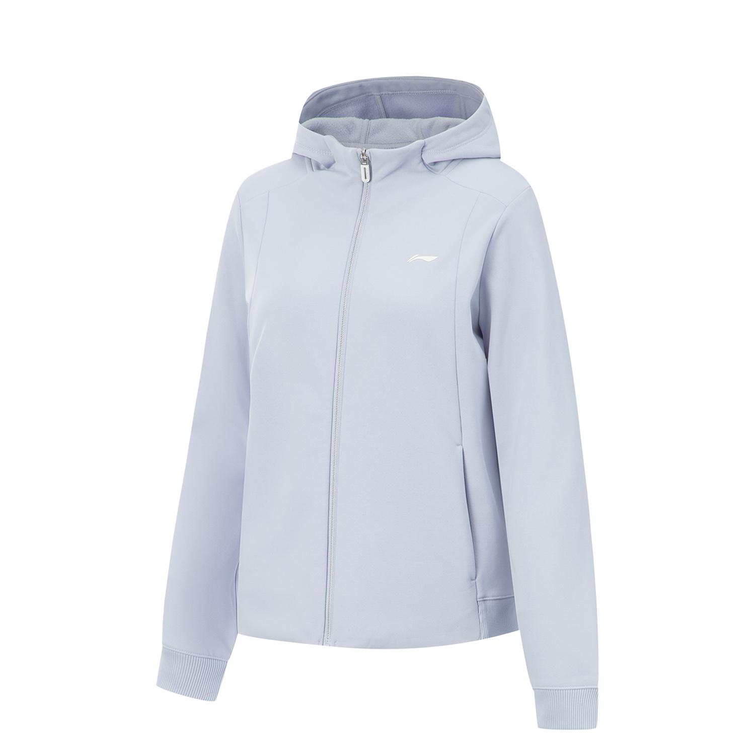 

Серия фитнеса Li Ning Универсальная Удобная Логотип бренда Повседневная Толстый флис Простая Теплая Куртка Женские куртки AFDVB66-4 S