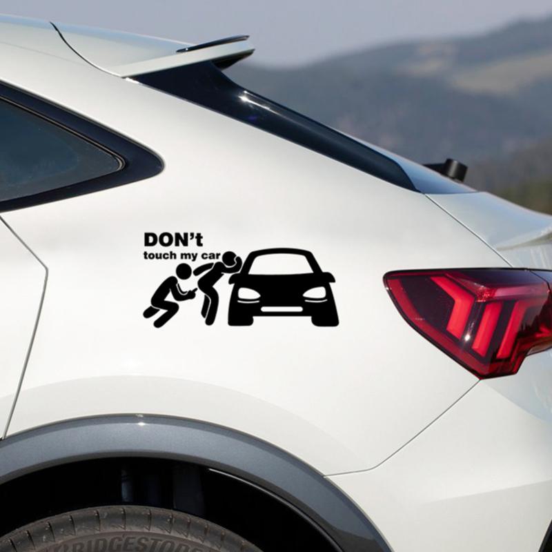 Kreative Autoaufkleber „Don't Touch My Car“ – lustige Außenaufkleber für Autofenster