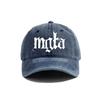 2026 Cappellino da Baseball Mgla Cappelli Usurati Cappellino con Fascia Metallica Nera Uomo Retrò Estivo da Esterno Cappello Regolabile Casuale e Versatile